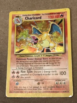 Pokemon Card - Charizard - Base Set 4/102 Holo Rare - Image 1