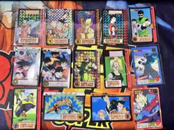 Bandai Dragon Ball Z Carddass Main Edition Card Set 14 Pieces Used - Image 1