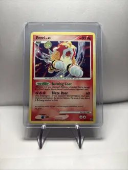 Pokemon Entei TCG Secret Wonders Holo Card 4/132 - Image 1