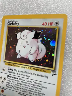 Pokemon TCG Clefairy Base Set 2 Holo Unlimited Rare Card 6/130 - Image 2