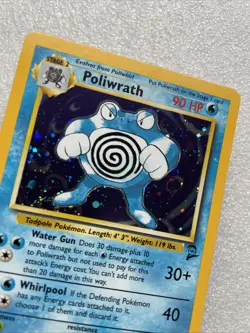 Poliwrath Base Set 2 Holo Rare Pokemon TCG Card 15/130 NM Condition - Image 2