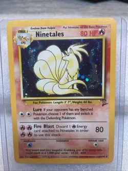 Pokemon TCG Ninetales Base Set 2 Holo Unlimited Rare Card 13/130 - Image 2