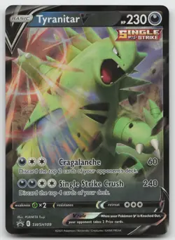 Tyranitar V Promo Holofoil SWSH: Sword & Shield Promo Cards SWSH109 NM - Image 1