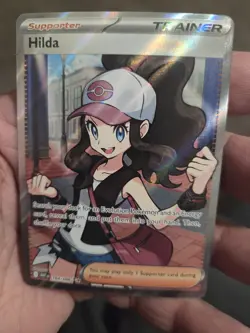 Pokemon TCG Hilda 164/086 Sv: White Flare Holo Card NM Condition - Image 1