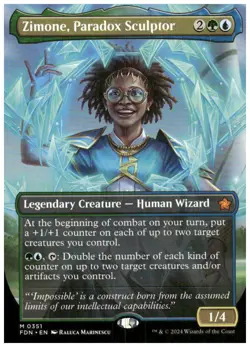 Foundations #351 Zimone, Paradox Sculptor (Borderless) - Image 1