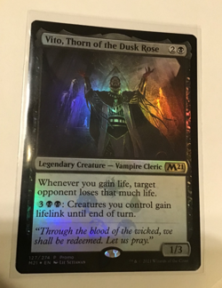 Vito, Thorn of the Dusk Rose NM PROMO FOIL Core Set 2021 MTG - Image 1