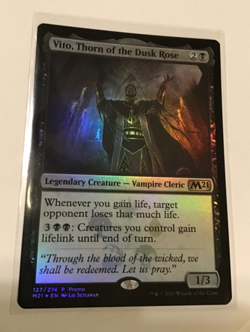 Vito, Thorn of the Dusk Rose NM PROMO FOIL Core Set 2021 MTG - Image 2