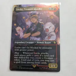 Locke, Treasure Hunter MTG Final Fantasy (Chocobo Track Foil) Rare 0475 Magic - Image 1