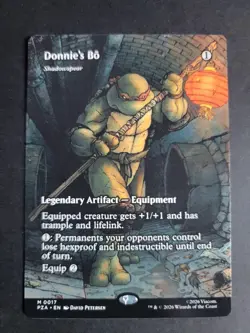Donnie's Bo (Borderless) Mythic MTG Ninja Turtles - Image 1