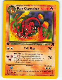 Dark Charmeleon - 1st Edition - 32/82 Team Rocket - Pokemon TCG - 2000 - Image 1