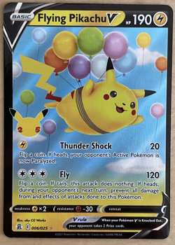 Pokemon Celebrations "Flying Pikachu V" 6/25 / Ultra Rare / Near Mint - Image 1