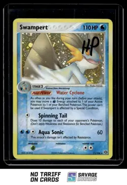 2005 Pokemon EX - Emerald Holo Swampert #11/106 - Image 1