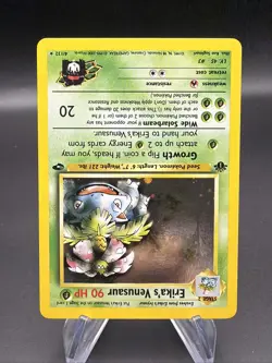 Erika's Venusaur - 1st Edition Holo - 4/132 Gym Challenge - Pokemon TCG - 2000 - Image 3
