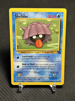 1999 Pokemon TCG Fossil Shellder 54/62 Common - LP - Image 1