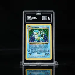Pokemon TCG Blastoise 002/102 Base Set (Shadowless) Holo Graded EX/MT - Image 1