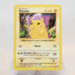 Pokemon TCG - Pikachu 58/102 Base Set Shadowless - Red Cheeks - EXC/NM - Image 2