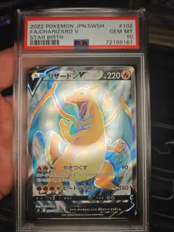 PSA 10 Charizard V SR 102/100 S9 Star Birth - Carta Pokemon Giapponese 2022 - Image 1