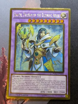 Yugioh Dante, Pilgrim of the Burning Abyss PGL3-EN058 Gold Rare 1st Edition - Image 1