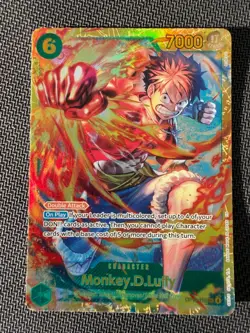 Monkey D. Luffy Secret Rare - Carrying On His Will #OP13-118 SEC One Piece TCG - Image 1
