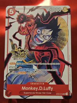 One Piece CCG Monkey.D.Luffy 3rd Anniversary - Image 1