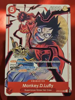 One Piece CCG Monkey.D.Luffy 3rd Anniversary - Image 3