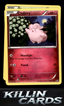 Clefairy (69) 69/111 Pokemon Common XY - Furious Fists Card LP - Image 1