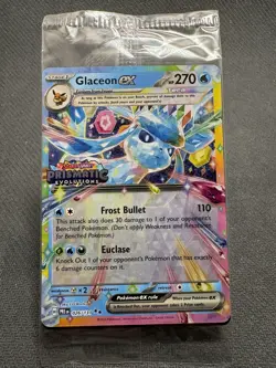 Glaceon ex 026/131 Prismatic Evolutions Stamped Promo Pokemon Card (SEALED) - Image 1
