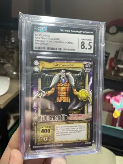 Vintage One Piece TCG 2006 Crocodile! CCG Non Holo CARD Near Mint CGC 8.5, NM - Image 1
