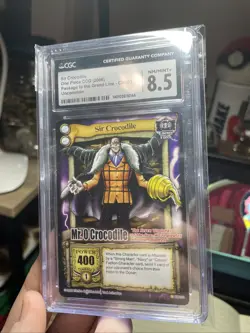 Vintage One Piece TCG 2006 Crocodile! CCG Non Holo CARD Near Mint CGC 8.5, NM - Image 3