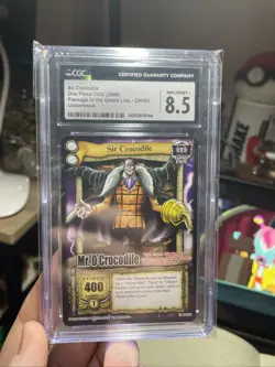Vintage One Piece TCG 2006 Crocodile! CCG Non Holo CARD Near Mint CGC 8.5, NM - Image 4