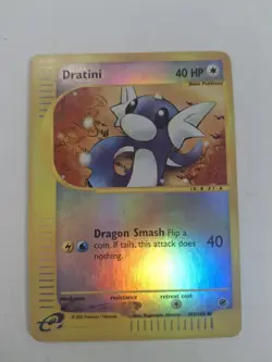 Dratini 107/165 Reverse Holo Expedition Pokemon Card 2002 WoTC E-Reader - Image 1