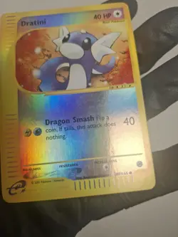 Dratini 107/165 Reverse Holo Expedition Pokemon Card 2002 WoTC E-Reader - Image 5