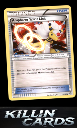 Ampharos Spirit Link 70/98 Pokemon Uncommon XY - Ancient Origins Card LP - Image 1