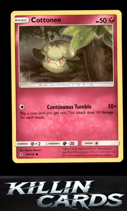 Cottonee 90/145 Pokemon Common SM - Guardians Rising Card LP - Image 1