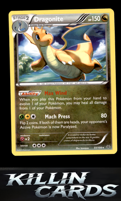 Dragonite (51) 51/108 Pokemon Rare XY - Roaring Skies Card LP - Image 1