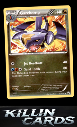 Garchomp (91) 91/124 Pokemon Rare Dragons Exalted Card LP - Image 1