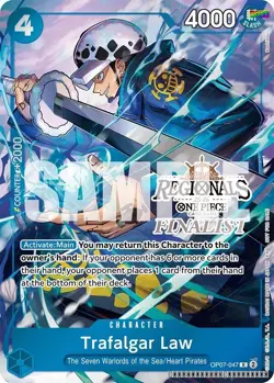 Trafalgar Law (Offline Regional Finalist Card Set 2025 Vol.2) [OP-PR - OP07-0... - Image 1