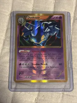 Pokemon TCG Dusknoir Plasma Blast Holo Card 104/101 Secret Rare - Image 1