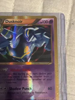 Pokemon TCG Dusknoir Plasma Blast Holo Card 104/101 Secret Rare - Image 2