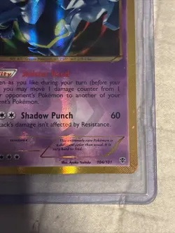 Pokemon TCG Dusknoir Plasma Blast Holo Card 104/101 Secret Rare - Image 3