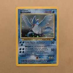 Pokemon TCG Articuno Holo Rare Card Fossil Set 2/62 WOTC - LP - Image 1