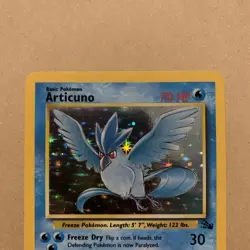 Pokemon TCG Articuno Holo Rare Card Fossil Set 2/62 WOTC - LP - Image 2