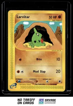 2002 Pokemon E-Card - Expedition Larvitar #116/165 - Image 1