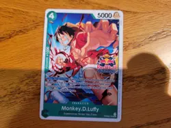 Sealed (Red Bull Double Don!!) One Piece Promotion Cards Foil Luffy/Sticker - Image 3