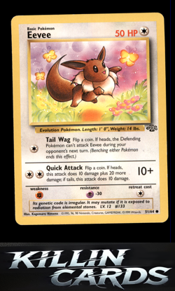 Eevee 51/64 Pokemon Common Jungle Card LP - Image 1