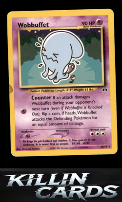 Wobbuffet (35) 35/75 Pokemon Rare Neo Discovery Card DM - Image 1