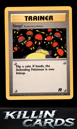 Sleep! (Rocket's Secret Machine) 79/82 Pokemon Common Team Rocket Card LP - Image 1