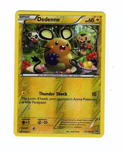 Dedenne 57/162 Breakthrough Reverse Holo Pokemon Card - Image 1