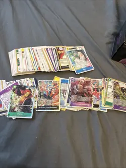 One Piece CCG 200 Bulk Card Lot includes foil SR Cards English Nm Op13 Op14 Eb03 - Image 1