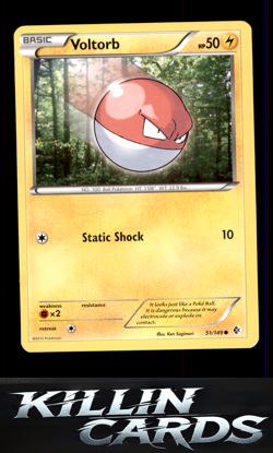 Voltorb 51/149 Pokemon Common Boundaries Crossed Card LP - Image 1